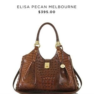 BRAHMIN Elisa Pecan Melbourne Satchel